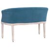 vidaXL Sitzbank Blau 98x56x69 cm Samt
