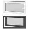 vidaXL Kellerfenster RISOR 110 x 70 cm PVC und Glas Anthrazit