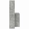 vidaXL Schreibtisch Beton Grau 138,5 x 55 x 143 cm Holzwerkstoff