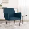 vidaXL Sessel Blau 62x79x79 cm Samt