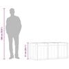 vidaXL Garten-Aufbewahrungsbox 270 L Braun PP-Holzoptik