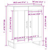 vidaXL Sideboard Wei&szlig; 69,5x34x90 cm Holzwerkstoff
