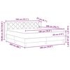 vidaXL Boxspringbett mit Kopfteil Rosa 180 x 200 cm Samt