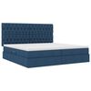 vidaXL Aufbewahrungsbett mit Matratze Blau 200 x 200 cm Polyester
