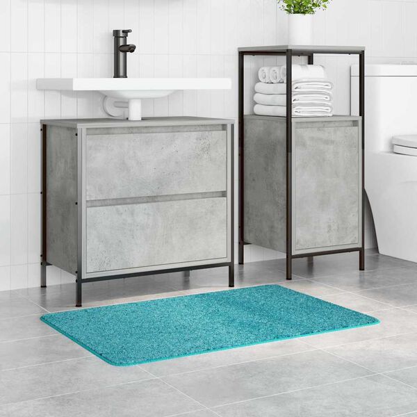 vidaXL Rutschfeste Badmatte T&uuml;rkis 60 x 90 cm PP