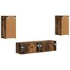 vidaXL TV-Schrankset 4 pcs Ger&auml;ucherte Eiche Holzwerkstoff