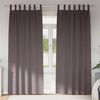 vidaXL Verdunkelungs-Vorh&auml;nge mit Ringen 2 pcs Dunkelbraun