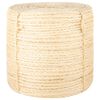 vidaXL Seil 100% Sisal 6 mm 50 m