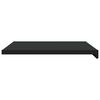 vidaXL Fensterbank Schwarz mit Holzmaserung 80 x 50 x 4,5 cm PVC
