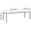 vidaXL 11-tlg. Garten-Essgruppe Poly Rattan Grau