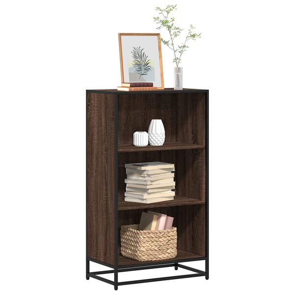 vidaXL B&uuml;cherregal Braun Eichen-Optik 60x35x107,5 cm Holzwerkstoff