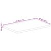 vidaXL Tischplatte 40x30x3,8 cm Rechteckig Altholz Massiv
