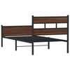 vidaXL Bettgestell ohne Matratze Braun Eiche 75x190 cm Holzwerkstoff