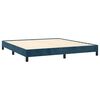 vidaXL Bettgestell ohne Matratze Dunkelblau 160x200 cm Samt