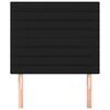 vidaXL Kopfteil Schwarz 100 x 5 x 118/128 cm Stoff