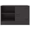 vidaXL TV-Schr&auml;nke 2 Stk. Schwarz 67x39x44 cm Stahl