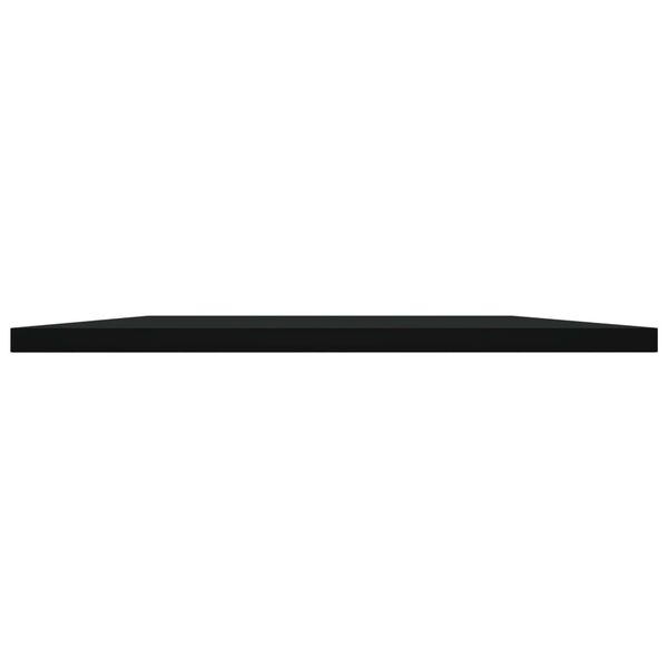 vidaXL B&uuml;cherregal-Bretter 4 Stk. Schwarz 80x40x1,5 cm Holzwerkstoff