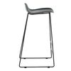Venture Home Barhocker 2 Stk. Wave Kunststoff Schwarz