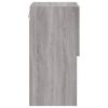 vidaXL TV-Schrank mit LED-Leuchten Grau Sonoma 30,5x30x60 cm