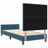 vidaXL Boxspringbett mit Kopfteil Dunkelblau 80 x 200 cm Samt