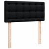 vidaXL Boxspringbett mit Matratze Schwarz 100x200 cm Stoff