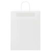 vidaXL Papiertragetaschen 50 Stk. mit Henkeln Wei&szlig; 32x12x42 cm