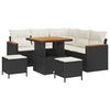 vidaXL Gartensofa-set 8 stk. Schwarz Poly-Rattan