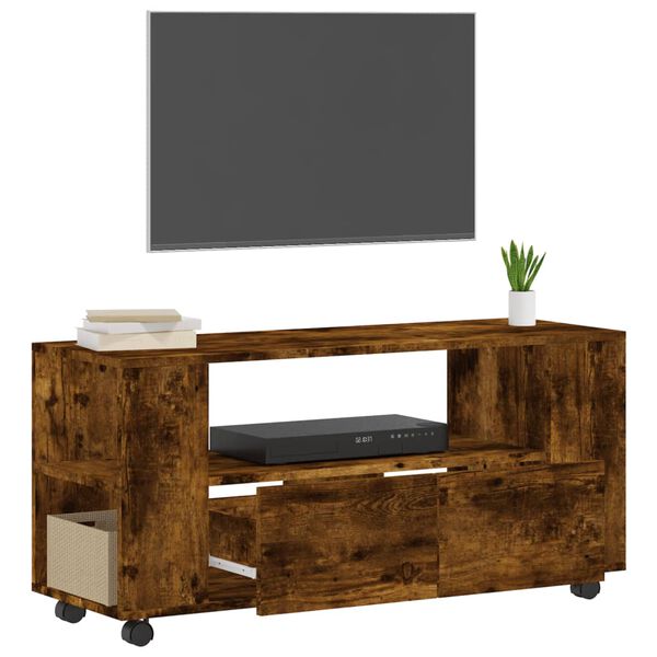 vidaXL TV-Schrank Räuchereiche 102x34,5x43 cm Holzwerkstoff