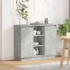 vidaXL LED-Sideboard mit T&uuml;r Beton Grau 90 x 32 x 75 cm Holzwerkstoff