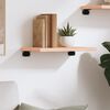 vidaXL Wandregal 40x30x2 cm Massivholz Eiche Unbehandelt