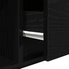 vidaXL TV-Schrank Schwarz Eichen-Optik 100x31x25,5 cm Holzwerkstoff
