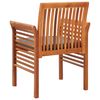 vidaXL Garten-Essst&uuml;hle mit Sitzpolster 3 Stk. Akazie Massivholz