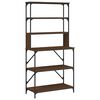 vidaXL B&auml;ckerregal 6 F&auml;cher Braun Eichen-Optik 90x40x180 cm
