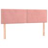 vidaXL Boxspringbett mit Matratze Rosa 140x200 cm Samt
