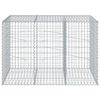 vidaXL Gabione mit Deckel 150x100x100 cm Verzinktes Eisen