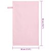 vidaXL Sporthandt&uuml;cher 2 pcs Rosa 50 x 30 cm Polyester und Polyamid