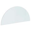 vidaXL Feuerstelle Glasplatte Transparent 1200 x 500 mm Glas