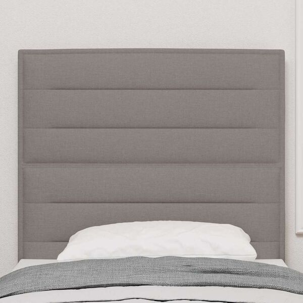 vidaXL Kopfteil mit Kopfteil Taupe 90 cm Kunstleder