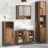vidaXL Badezimmerm&ouml;bel-Set Altholz 35 x 37,5 x 188,5 cm Holzwerkstoff