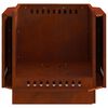 vidaXL Rauchfreier Feuerkorb Braun 58 x 58 x 51 cm Wetterfeststahl