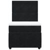 vidaXL Boxspringbett mit Matratze Schwarz 80x200 cm Samt