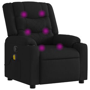 vidaXL Massagesessel Schwarz Stoff