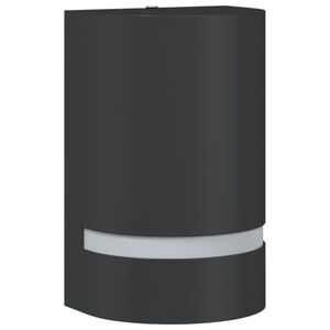 vidaXL Au&szlig;enwandleuchte Schwarz Aluminiumdruckguss