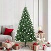 vidaXL K&uuml;nstlicher Weihnachtsbaum mit 300 LEDs mit St&auml;nder Gr&uuml;n 180 cm