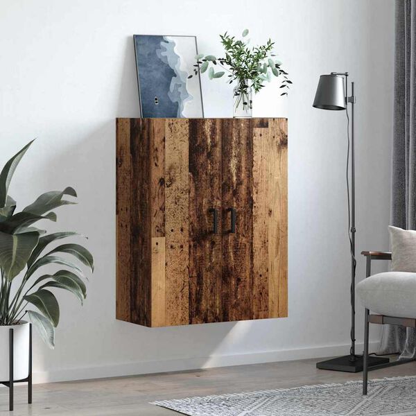 vidaXL Wandschrank Altholz 69,5 x 34 x 90 cm Holzwerkstoff