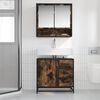 vidaXL Waschbeckenunterschrank R&auml;uchereiche 65x33x60 cm Holzwerkstoff