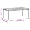 vidaXL 7-tlg. Garten-Essgruppe mit Kissen Grau Poly Rattan