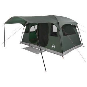vidaXL Tunnelzelt 6 Personen Armeegr&uuml;n Polyester und Stahl