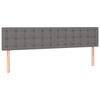 vidaXL Boxspringbett mit Matratze Dunkelgrau 120x190 cm Stoff