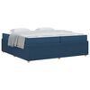 vidaXL Bettrahmen Blau 200 x 200 cm Stoff